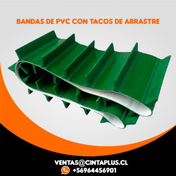 Bandas de PVC con tacos...
