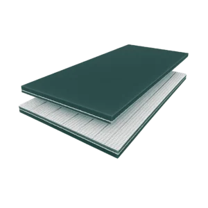 banda transportadora PVC 2 telas color verde petróleo Cintaplus