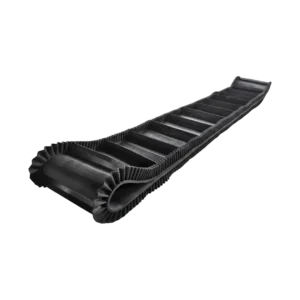 Banda transportadora de caucho con bordes ondulados Cintaplus