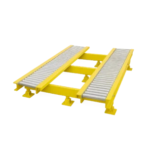 Transportadora de rodillos paletizables gravitacional
