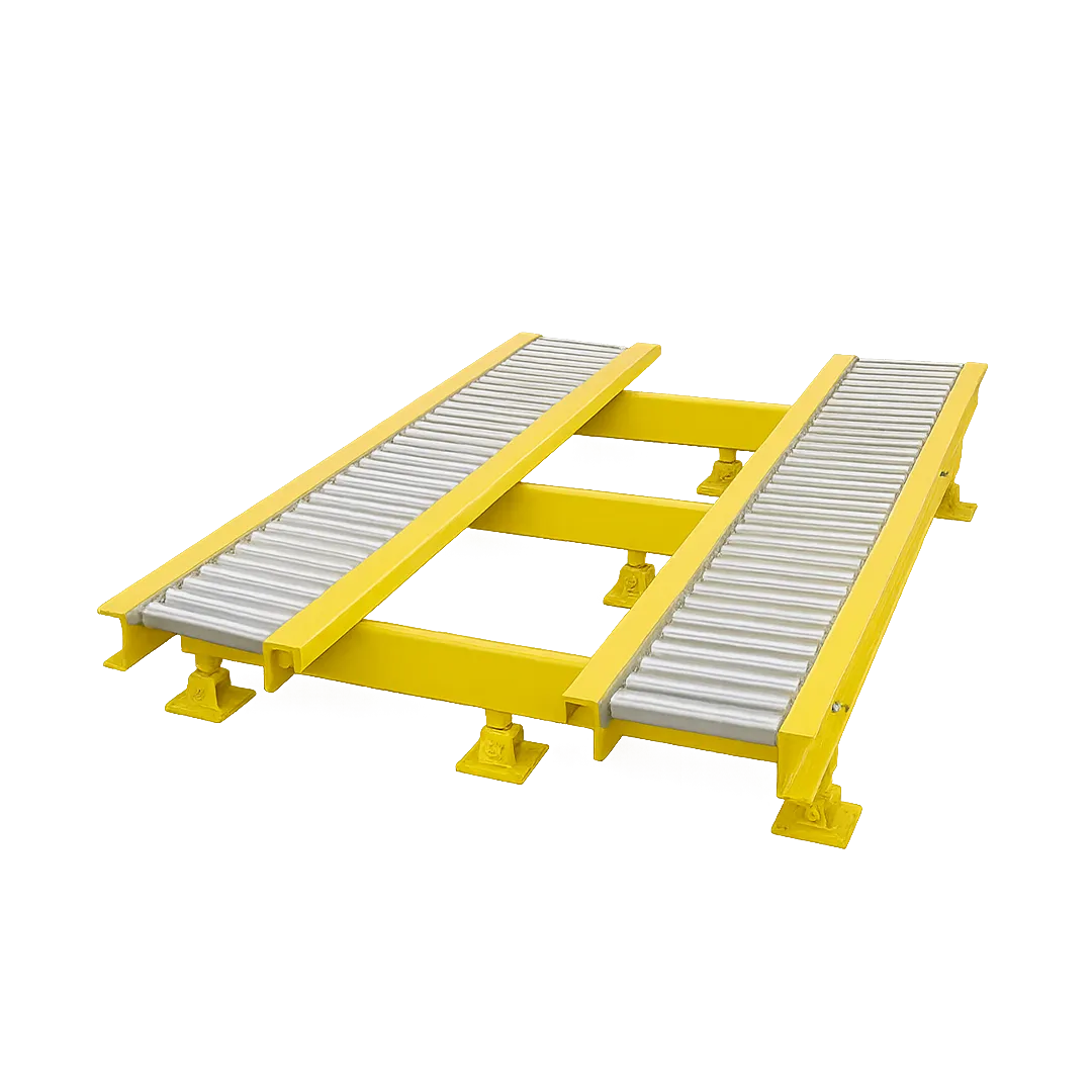 Transportadora de rodillos paletizables gravitacional
