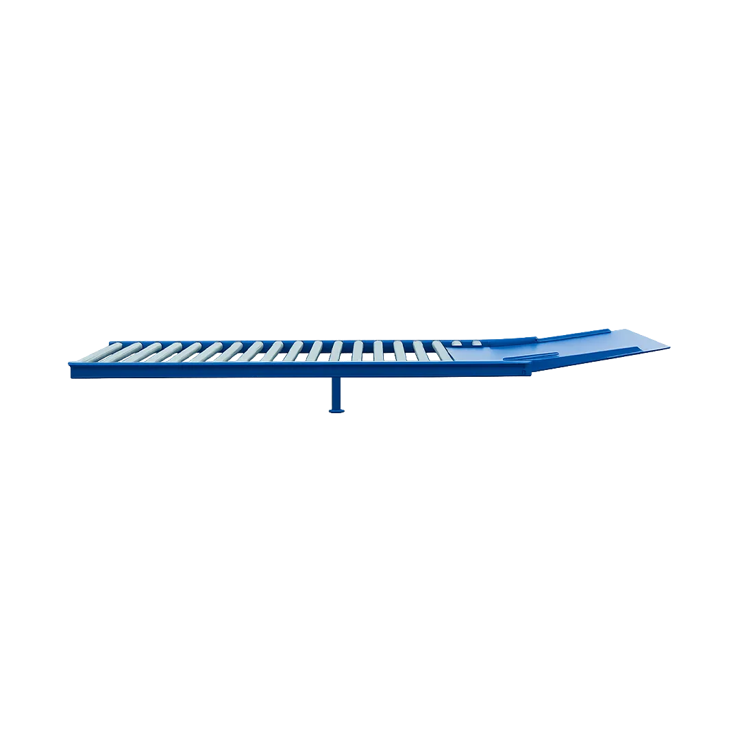 Cama de polines gravitacionales para rack - Transportador de rodillos gravitacional para estanterías dinámicas - Imagen 2