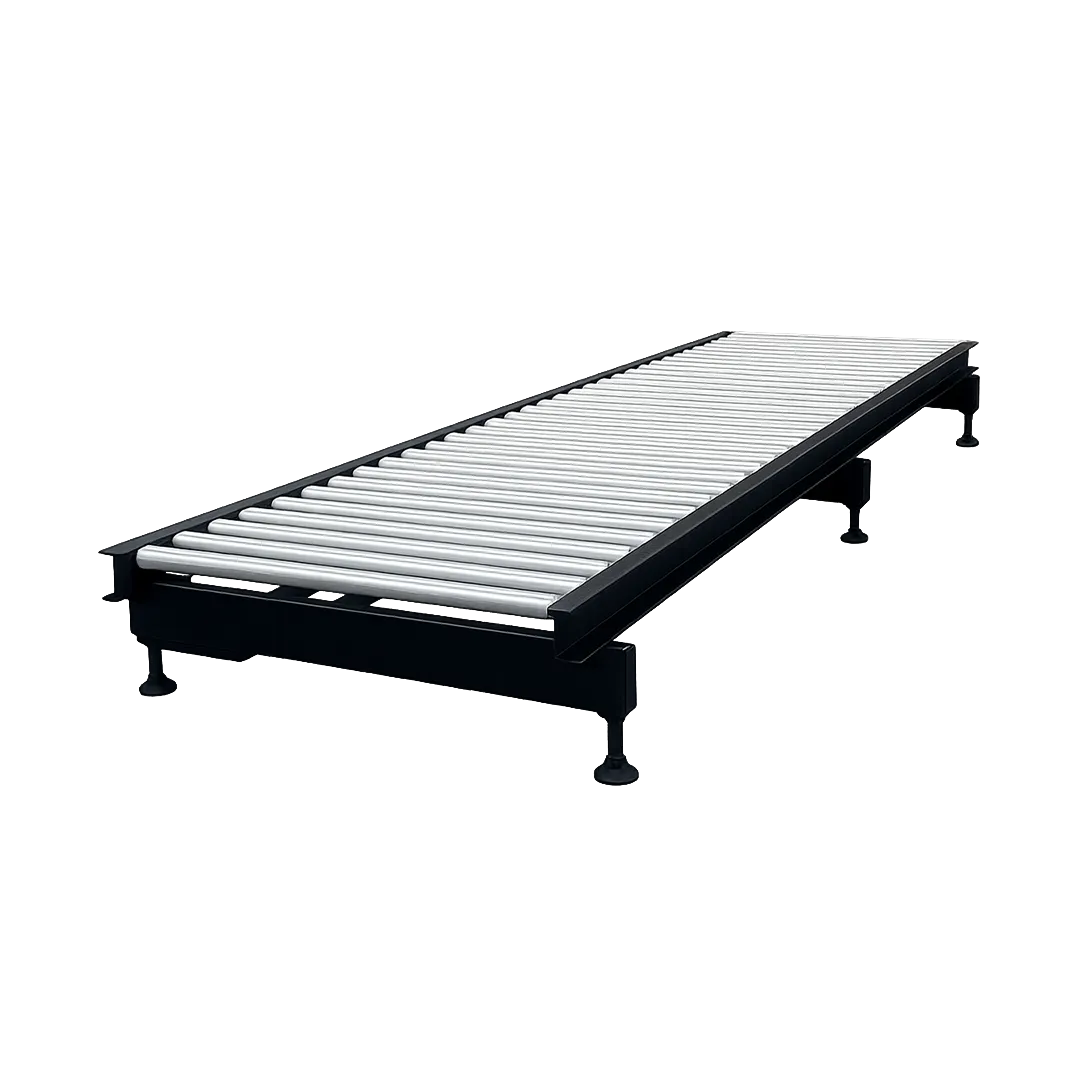 mesa de polines zincados motorizada