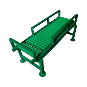 Mesa de polines gravitacionales PVC para transporte de bidones y productos embotellados