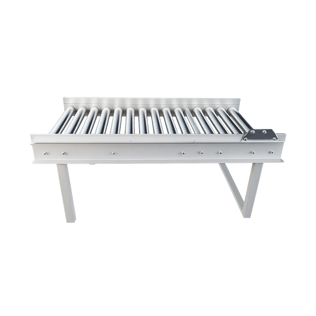 Mesa de polines gravitacionales angosta – Transportador de rodillos compacto y versátil - Imagen 2