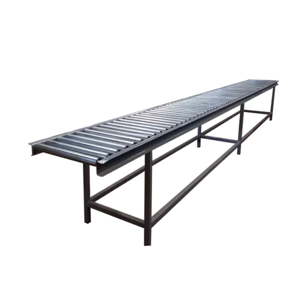 Mesa de polines zincados gravitacionales - Transportador por gravedad - Sistema de transporte de rodillos - Roller conveyor