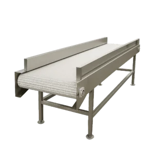 Cinta transportadora recta modular inoxidable lavado de frutas